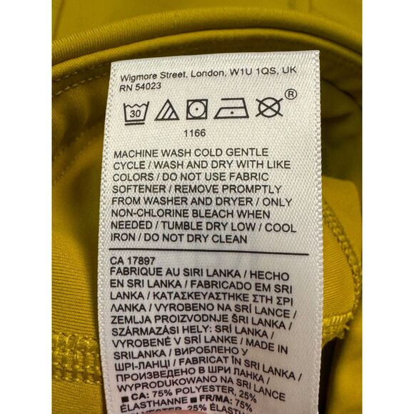 ATHLETA Ultimate Stash Pocket 7/8 High Rise Tight Mustard Yellow, Sz S - Picture 10 of 11